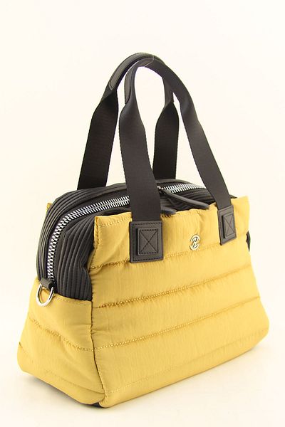 HNB Women's Mustard Multi-Compartment Fluffy Crossbody and Shoulder Sports Bag
