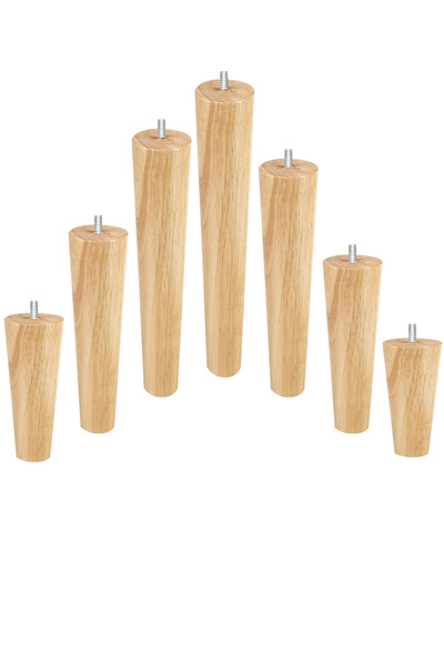 turanahşap Ahşap Konik Ayak- Baza Ayağı, Koltuk Ayağı, Mobilya Ayağı - Uzunlu...