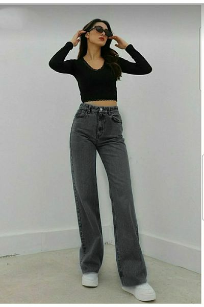 Ramrod Sarah High Waist Wide Leg Lycra Wide Leg Jeans