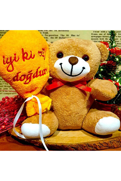 md İyi Ki Doğdun Balonlu Peluş Ayıcık