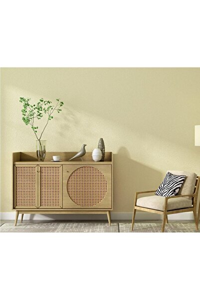 Renkli Duvarlar 50x280cm Krem Folyolu Yapışkanlı Isı Ve Ses Yalıtımını Destekler Boyanabilir Duvar Paneli Kağıdı