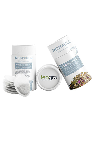 Teagro Restfull - Pasiflora Ve Papatyalı Karışık Bitki Çayı - 24'lü Çay Poşeti