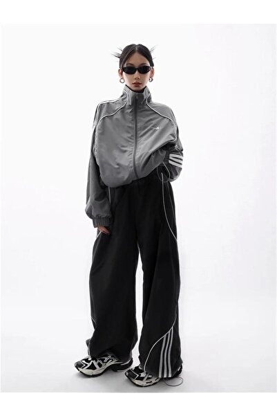 Touz Moda Y2K Gorpcore Black Sweatpants