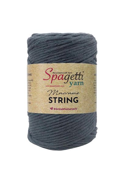 Spagettiyarn 3mm 500g Καπνιστό Μακραμέ Σχοινί Σκάλισμα