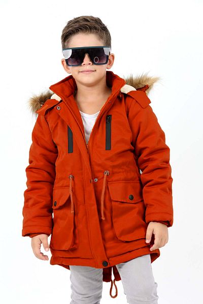 Jannock Girl's Waterproof, Removable Hooded, Fur Lined Long Coat