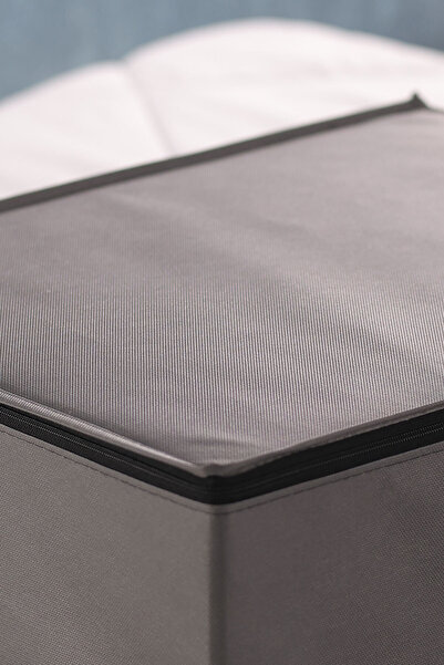 Vedsey Home Organizer Orta Boy 50x25x20 Cm Baza & Çekyat Altı , Kıyafet Düzenleyici Hurç Antrasit Gri