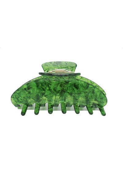 Roberta Lorenz Women's Green Mossy Tight Hair Clip, Quality 10 Cm Bone Clamp Clasp Buy 4 Pay 3