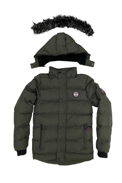 Jannock Χειμερινά αδιάβροχα παλτό με παχύ παλτό για αγόρια με φουσκωτή πλήρωση από ίνες