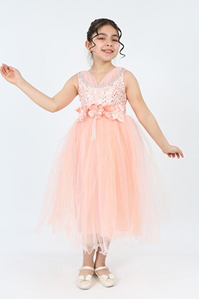 Jannock Rochie de seară din țesătură de tul, pentru nuntă, absolvire, rochie ...