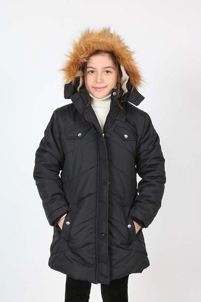 Jannock Girl's Hooded Full Fiber Filling Welsoft Fabric Waterproof Winter Coat Coat