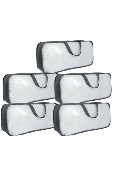 Vedsey Home Organizer Σετ 5 βαλίτσες PVC & διαφανές σύρμα 60x40x20