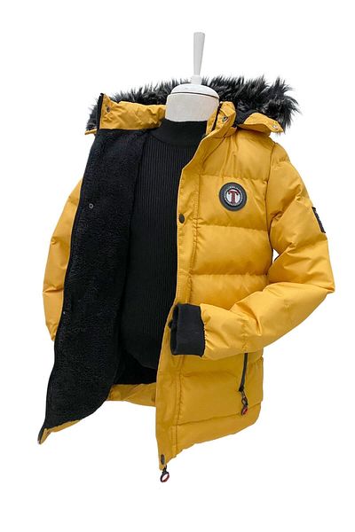 Jannock Boy's Inflatable Dense Fiber Filled Winter Water Resistant Thick Coat Jacket
