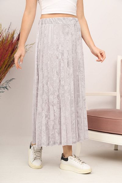 Bahar Altundemir Velvet Skirt, Lined Skirt, Long Skirt, Lined Velvet Skirt, Hijab Skirt