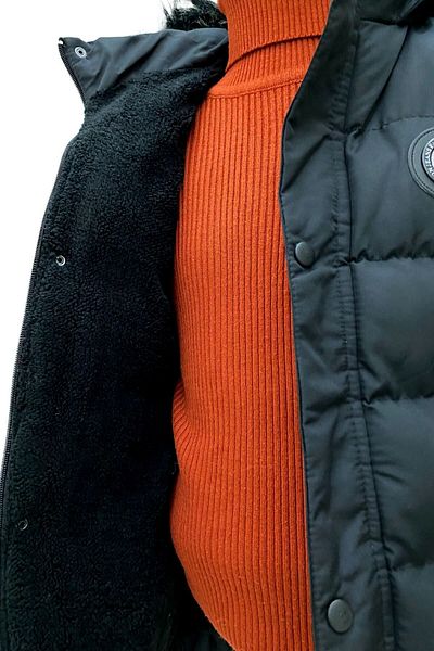 Jannock Boy's Thick Coat Jacket - Inflatable, Dense Fiber, Water Resistant, Winter