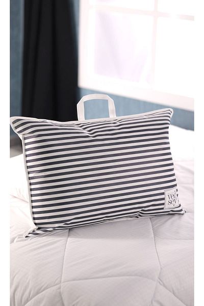 Vedsey Home Organizer 70x50 Cm Pernă cu dungi bleumarin și organizator de haine