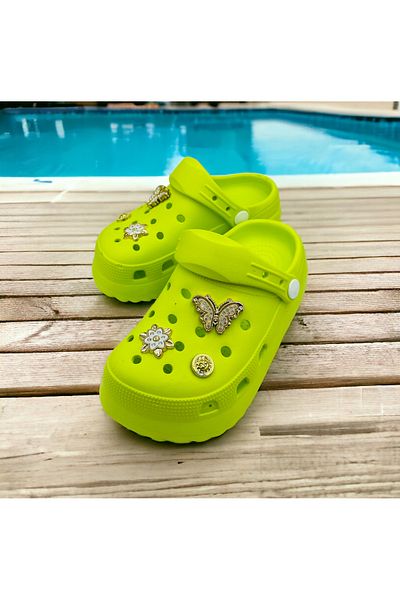 Hızlı Al GIRL'S BUTTERFLY STONE SANDALET SLIPPERS