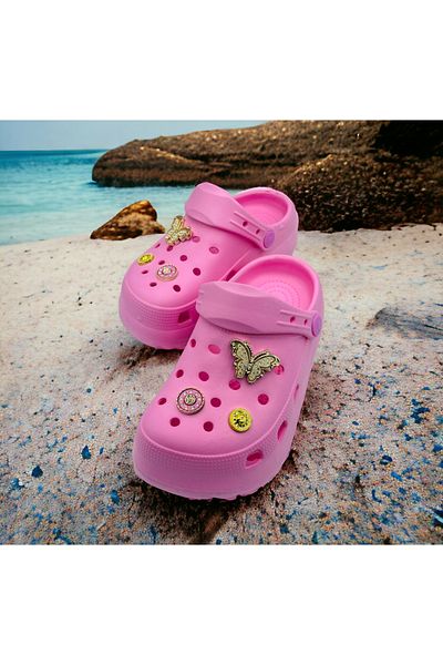 Hızlı Al GIRL'S BUTTERFLY STONE SANDALS SLIPPERS