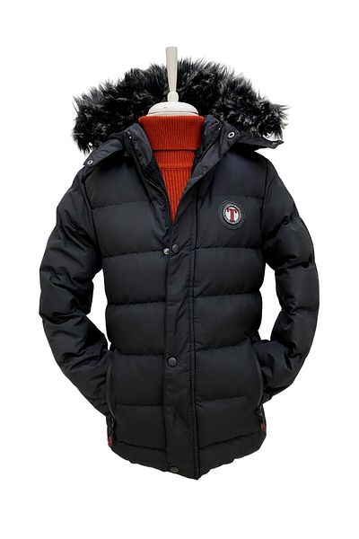 Jannock Boy's Thick Coat Jacket - Inflatable, Dense Fiber, Water Resistant, Winter