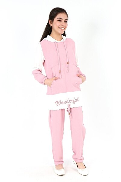 Jannock Girl's Daily Comfortable Hooded Tunic Set