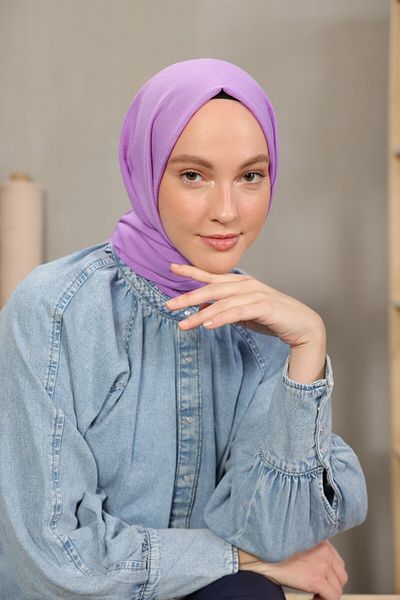 Modakaşmir Σειρά Cosy Cotton Σα shawl Υάκινθος
