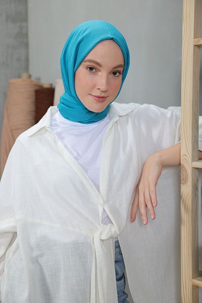 Modakaşmir شال قطني مريح من سلسلة الترامارين