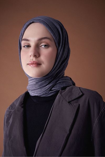 Modakaşmir Σάλι Misto Cotton Series Anthracite