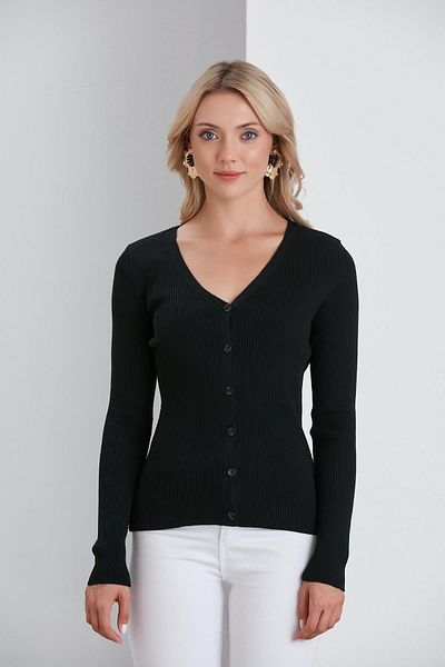 So Sweet CARDIGAN TRICOT FEMEI NEGRU