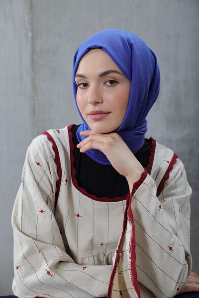 Modakaşmir Κουβέρτα Cosy Cotton Σειρά Indigo