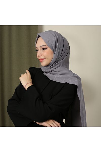 Trablus Hijab Women's Patterned Jacquard Shawl