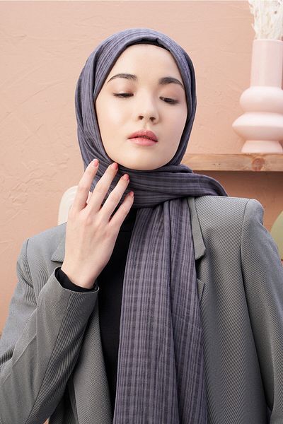 Modakaşmir Şal Misto din bumbac - Seria Lead Color