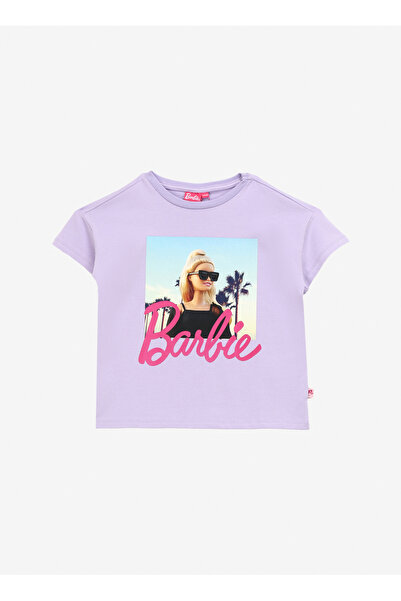 Barbie Baskılı Lila Kız Çocuk T-Shirt BRB4SG-TST6017