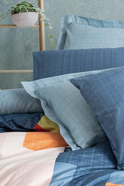 Cotton Box Modern Tek Kişilik Nevresim Takımı Cosy Mavi