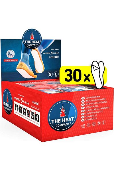 THE HEAT COMPANY Heat 60 Pieces 30 Pairs of Long Stalked Foot Warmer 8 Hours