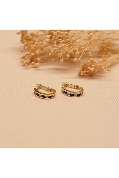 TAHAN MÜCEVHERAT Renkli Taşlı J Küpe