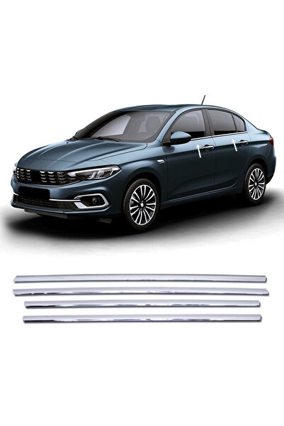 ZNZ OTO AKSESUAR Fiat Egea Sedan Krom Cam Çıtası 4 Kapı 2015 Ve Üzeri Paslanm...