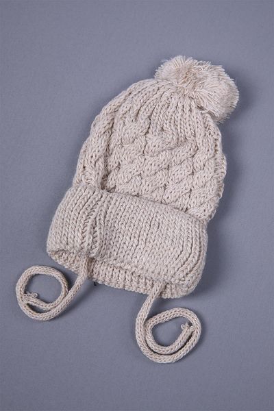 Babyhola Knitwear Pompom Tied Baby Girl Boy Newborn 0-3 Months Beret 0946-1