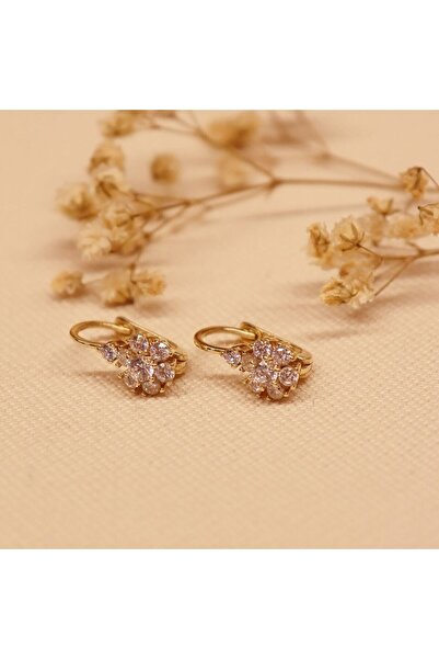 TAHAN MÜCEVHERAT Taşlı Çiçek J Küpe