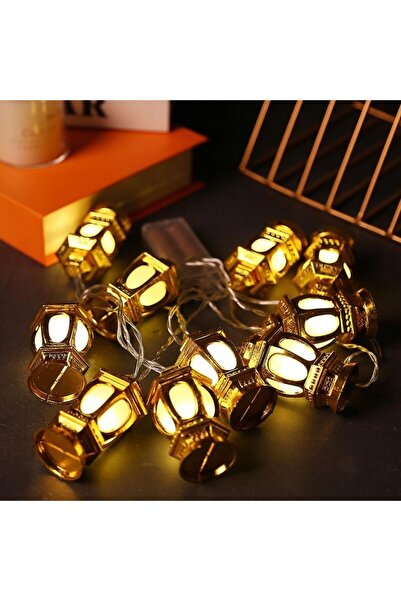 parti sürprizi Hoş Geldin Ramazan Sarı Dekoratif Fener Figürlü Işık