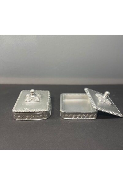 Peramari Dekoratif Polyester Ikili Takı Seti Gümüş