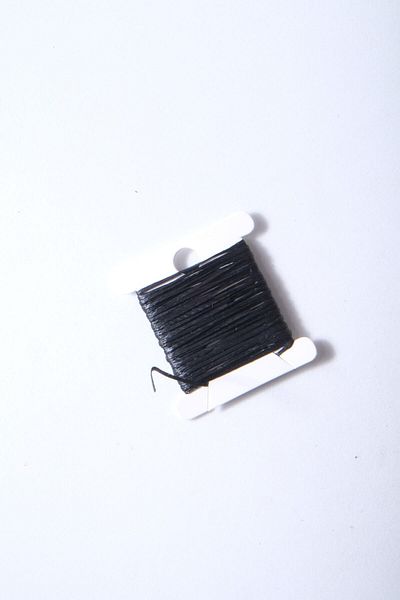 Eskişehir hobi sanat Μαύρο 3 μέτρα 0,6 mm κερωμένο σχοινί (κολιέ κοσμήματα σχεδίασης βραχιόλι βολικό δερμάτινο νήμα ραπτικής)