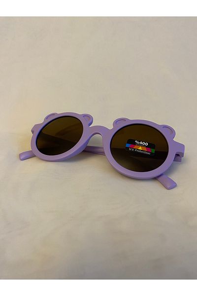 Della Pianto Sweet Children's Sunglasses with Teddy Bear Lilac