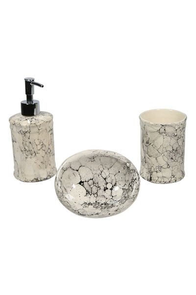 RED SERAMİK White Collection 3-Piece Bathroom Set