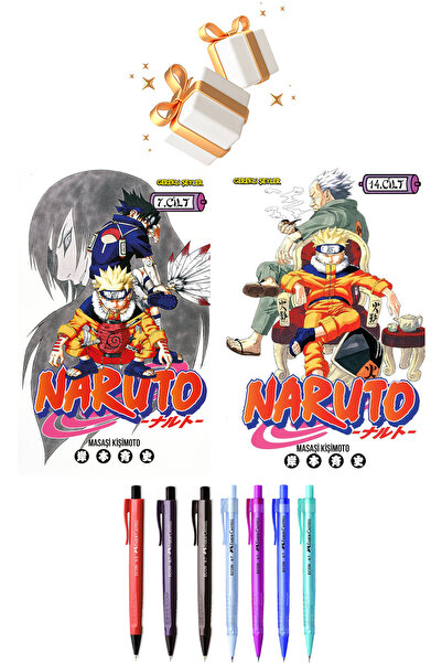 Gerekli Şeyler Yayıncılık Naruto 7. Cilt ve Naruto 14. Cilt + Faber Castell E...
