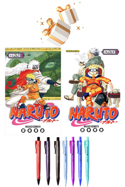 Gerekli Şeyler Yayıncılık Naruto 11. Cilt ve Naruto 14. Cilt + Faber Castell ...