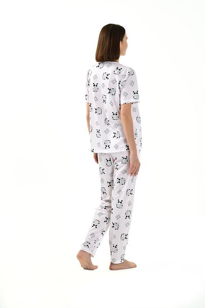 Yeni İnci PANDA PRINT WOMEN'S PAJAMAS SET