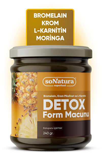 Sonatura Detox Form Macunu (BROMELAİN, KROM PİKOLİNAT VE L-KARNİTİN) 240 Gr.