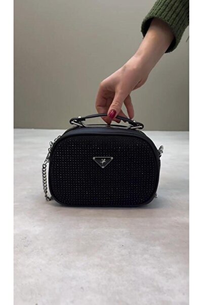 DİVA Diva DONA Taşlı Çift Bölmeli Kadın Çapraz Çanta