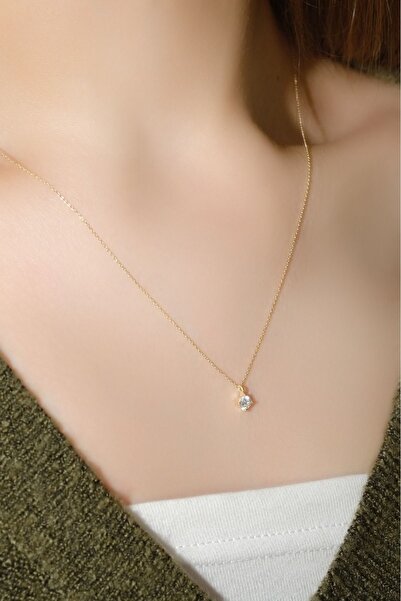 aytekgold Tektaş Kolye 8 Ayar