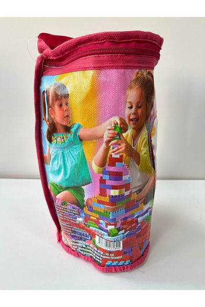 TUZY KIRTASİYE OYUNCAK مكعبات النمل 80 قطعة مع حقيبة LEGO PINK