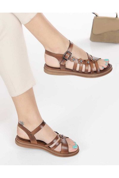 Lively Stylish Sandale Janet din piele cu detalii în cușcă